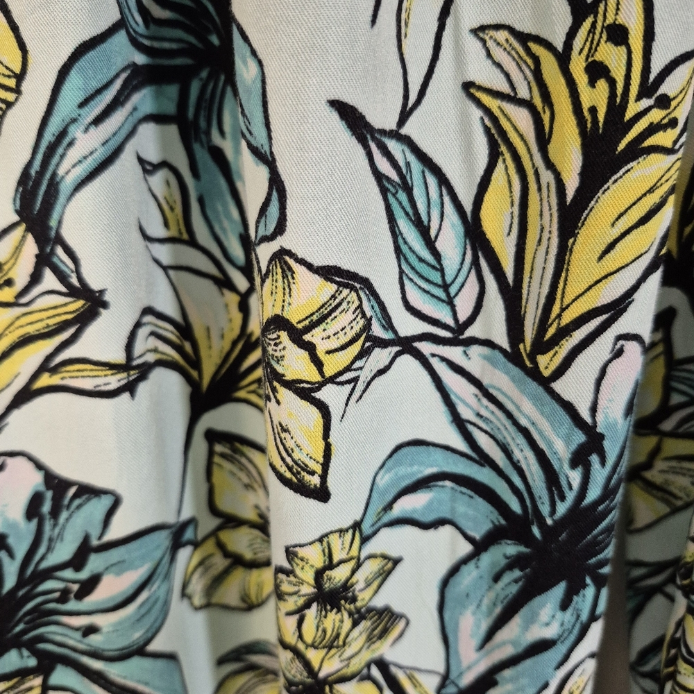 Beach Riot Swim Coverup Pants Floral Print Large - Picture 6 of 8